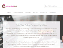 Tablet Screenshot of marketingjava.com